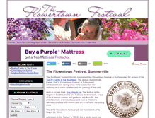 Tablet Screenshot of flowertownfestival.com